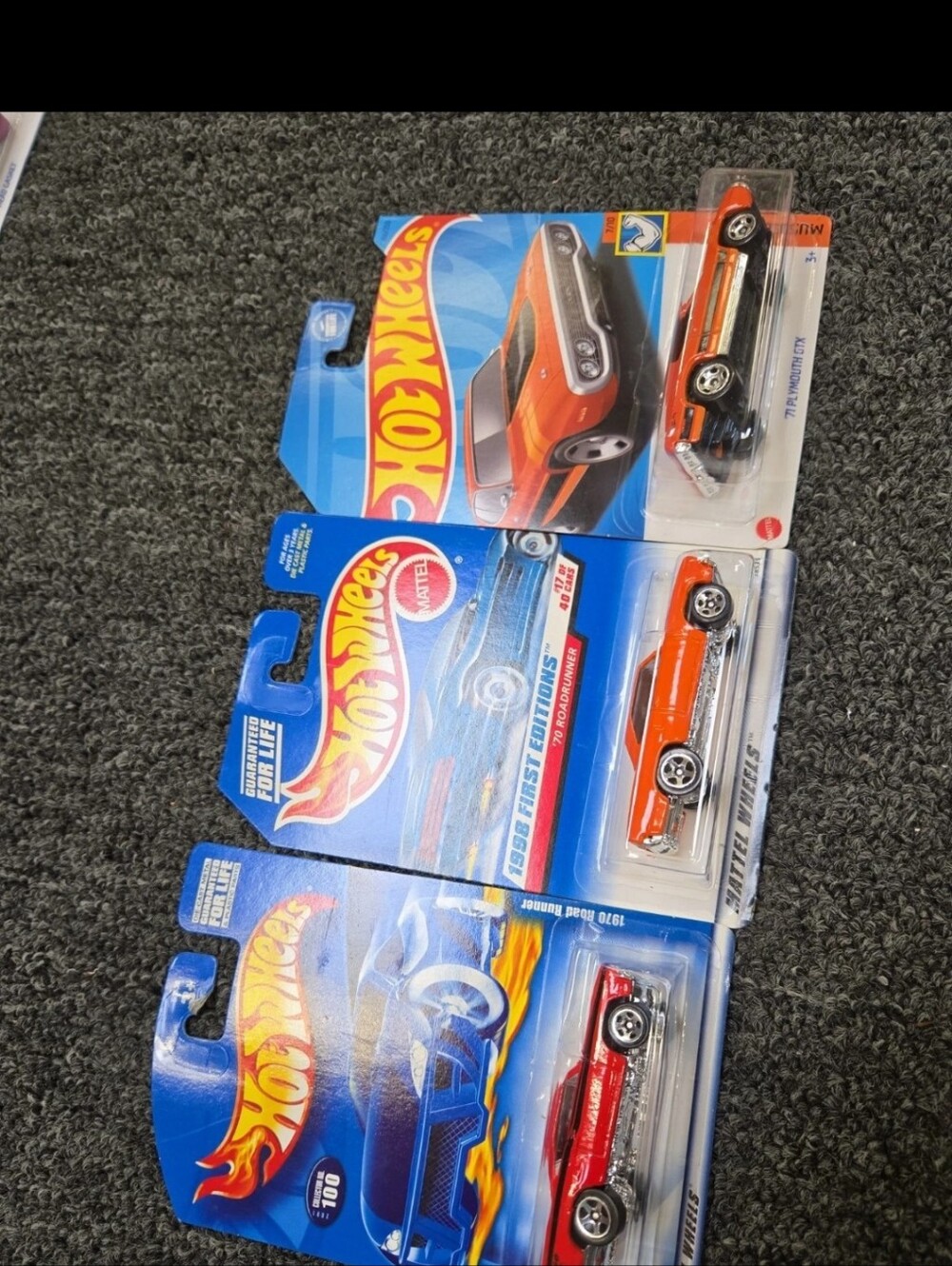 Orange and Red Toy Car Pack - Die-Cast Kids Vehicles 3 Cars